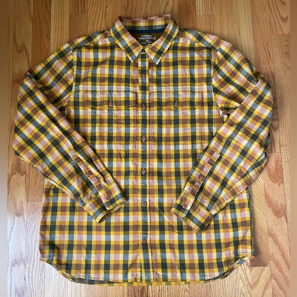 REI Cooperative Flannel Long Sleeve Cotton Button Down Shirt